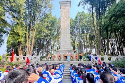 清明祭英魂，丰碑永矗立——宁化县革命烈士纪念园迎来了清明祭扫高峰
